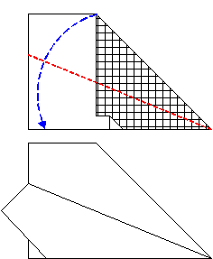   Figure 12 - Rotate Clockwise, Fold Down Right Wing